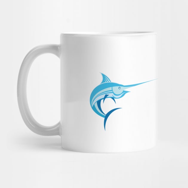 Blue Marlin Swordfish Logo by PauHanaDesign